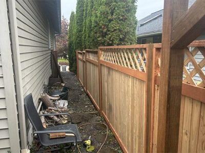 Wooden Fence Installation